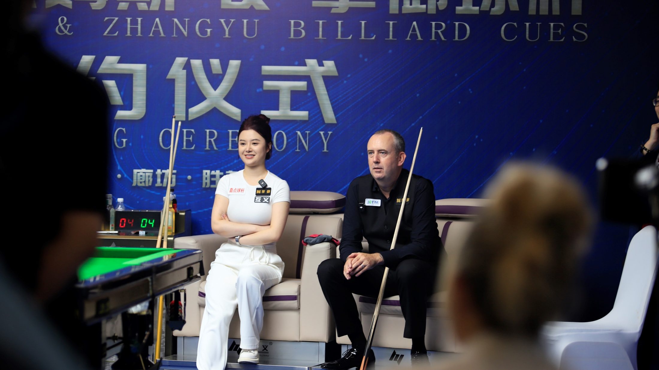 Zhangyu signing ceremony with Mark Williams